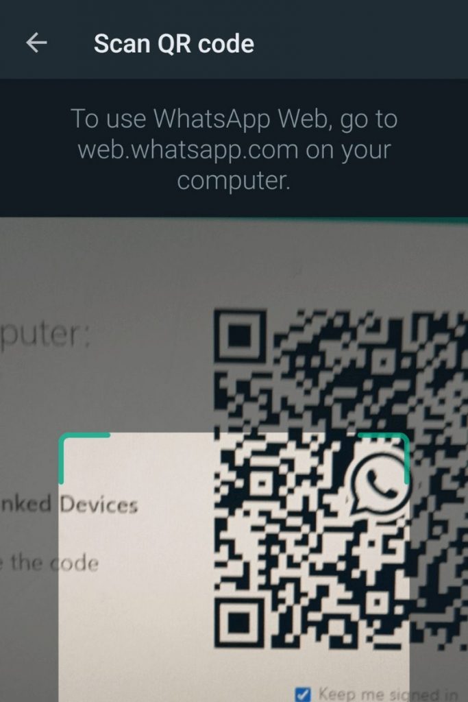 scan qr code from computer 1