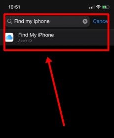 search find my iphone
